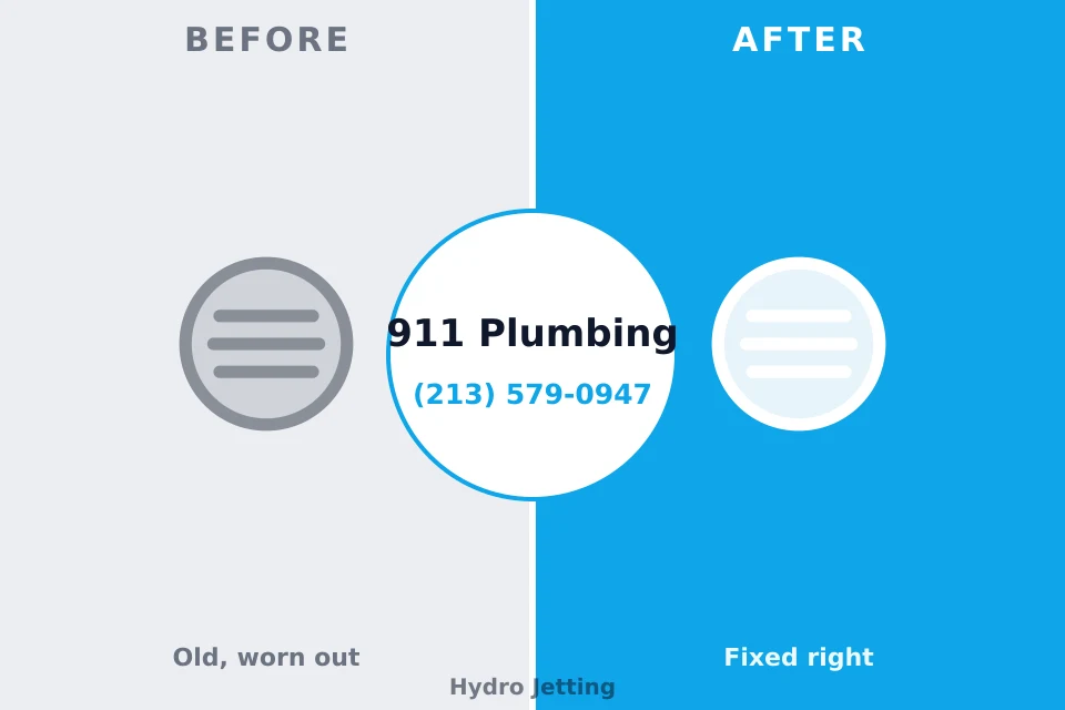Before and after: plumbing repair Kittanning, PA